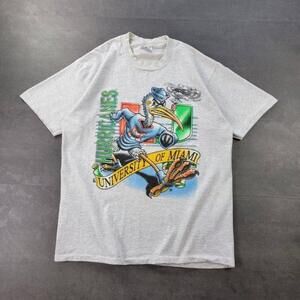 1990S University Of Miami Hurricanes Shirt Gift Friend Family Tee